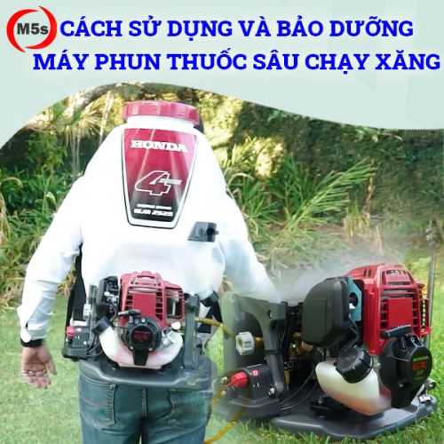 Hướng dẫn sử dụng và bảo dưỡng máy phun thuốc sâu chạy xăng