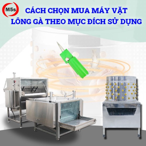 Hướng dẫn chọn mua máy vặt lông gà phù hợp mục đích sử dụng