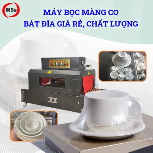Máy bọc màng co bát đĩa
