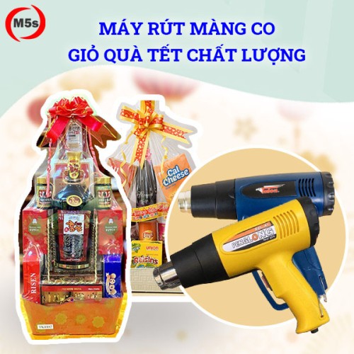 Máy rút màng co giỏ quà