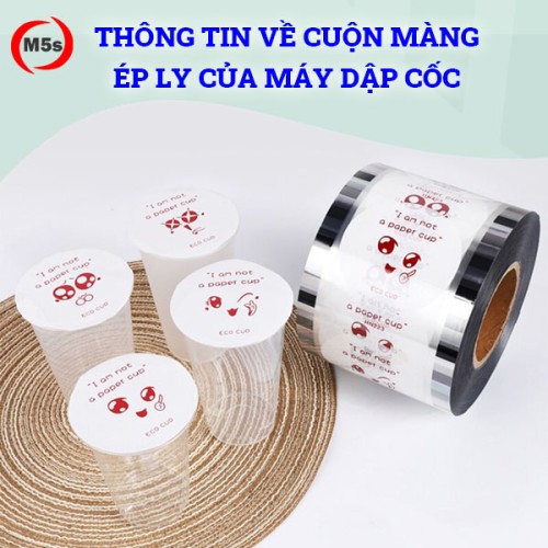 cuộn màng ép miệng ly