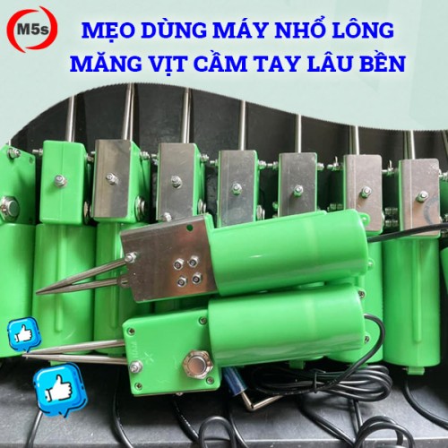 Mẹo giúp sử dụng máy nhổ lông măng vịt cầm tay lâu bền