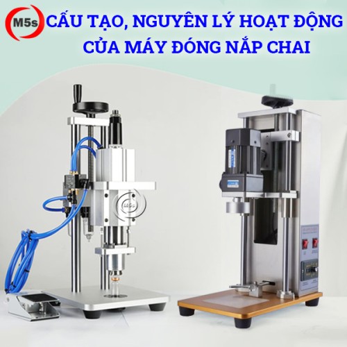 Cấu tạo và nguyên lý hoạt động máy đóng nắp chai