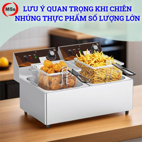 Những lưu ý quan trọng khi chiên nhúng thực phẩm số lượng lớn