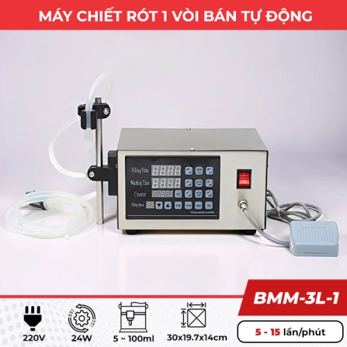 Máy chiết rót bán tự động BMM-3L-1