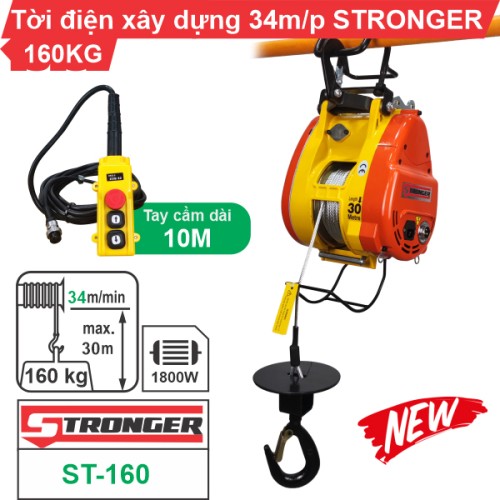 Tời xây dựng nhanh 160kg Stronger ST-160
