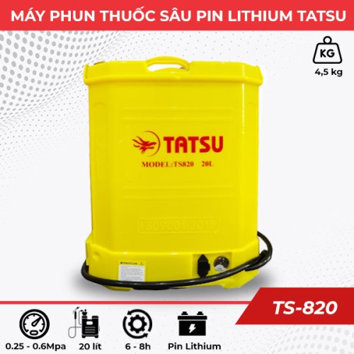 Máy phun thuốc sâu pin lithium Tatsu TS820
