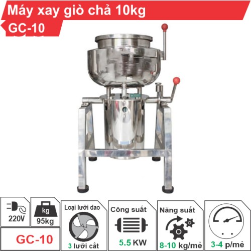 Máy xay giò chả 10kg