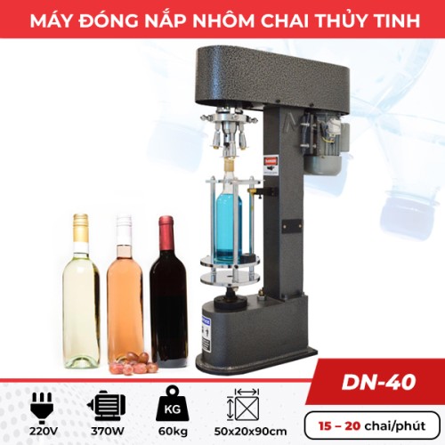 Máy đóng nắp chai nhôm thủy tinh DN-40