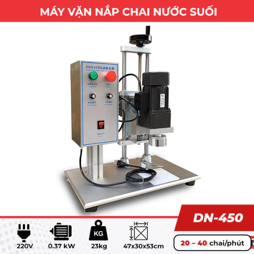 Máy đóng nắp chai nhựa DN-450 bán tự động