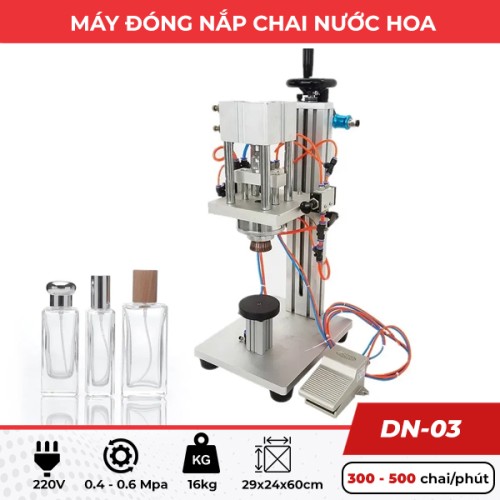 Máy đóng nắp chai nước hoa DN-03