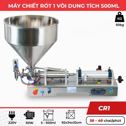 Máy chiết rót 1 vòi 500ml CR1
