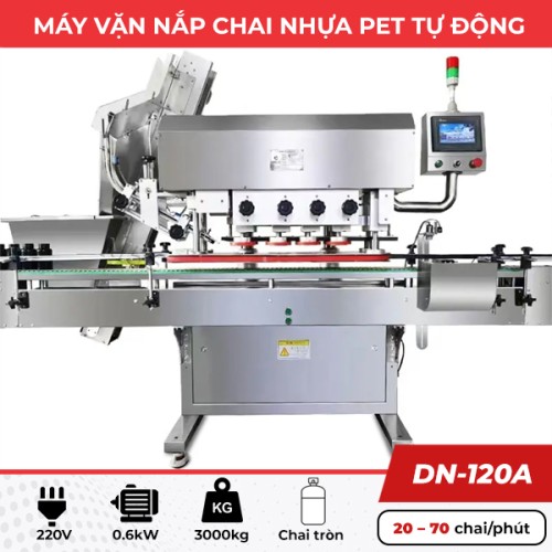 Máy đóng nắp chai nhựa PET tự động DN-120A