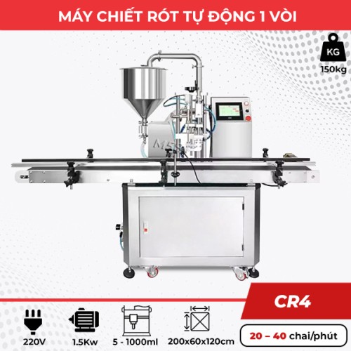 Máy chiết rót tự động 1 vòi 1000ml CR4