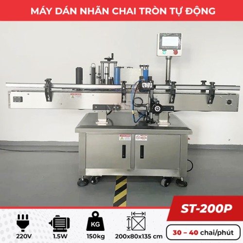 Máy dán tem nhãn tự động ST-200P