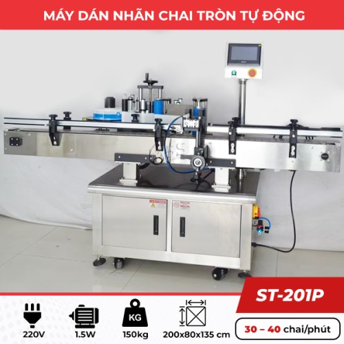 Máy dán nhãn chai lọ tự động ST-201P