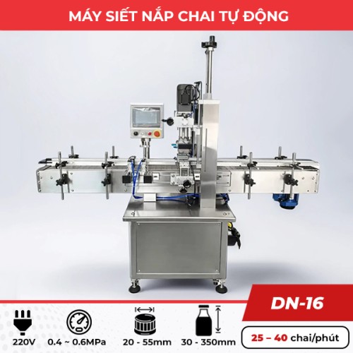 Máy siết nắp chai nhựa tự động DN-16