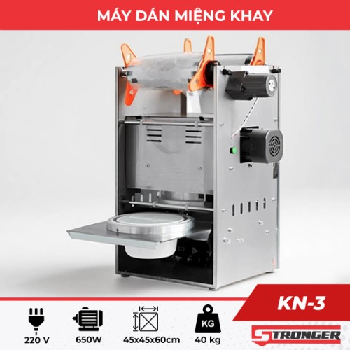 Máy dán miệng khay KN-3