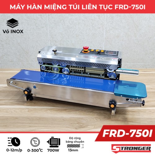 Máy hàn miệng túi liên tục Stronger FRD-750I (vỏ inox)