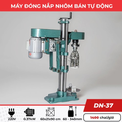 Máy đóng nắp chai nhôm bán tự động DN-37