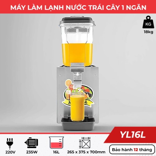 Máy làm lạnh nước trái cây 1 ngăn YL16L