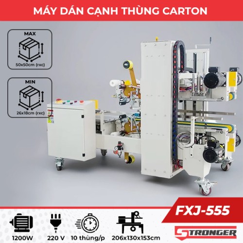 Máy dán cạnh thùng carton FXJ-555