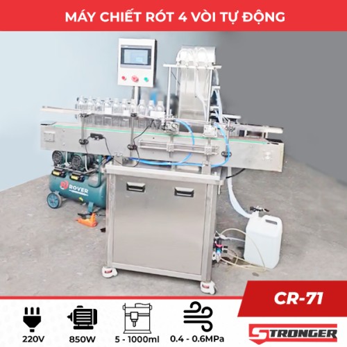 Máy chiết rót 4 vòi tự động CR-71