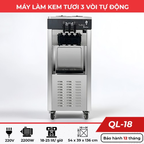 Máy làm kem tươi 3 vòi QL-18