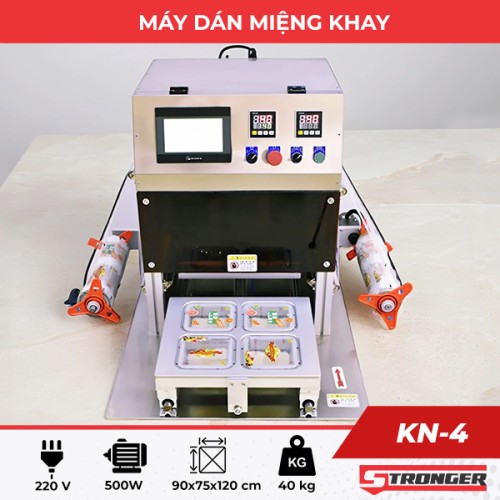 Máy dán miệng khay KN-4