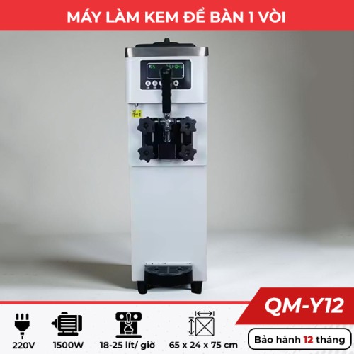 Máy làm kem để bàn 1 vòi QM-Y12