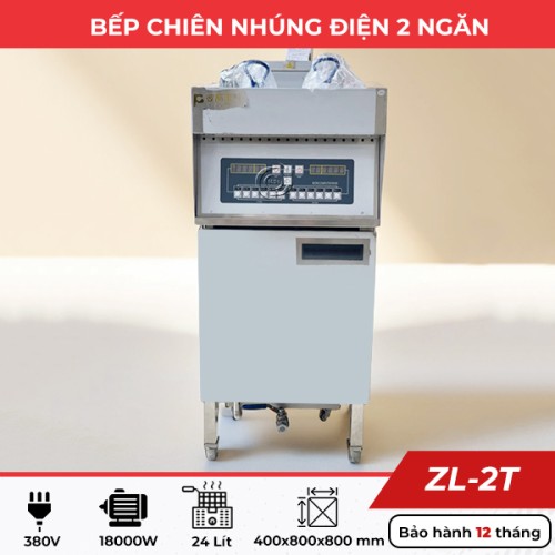 Bếp chiên nhúng điện 2 ngăn ZL-2T