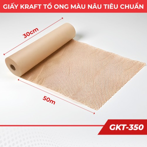 Giấy kraft tổ ong gói hàng loại tiêu chuẩn 30cm x 50m