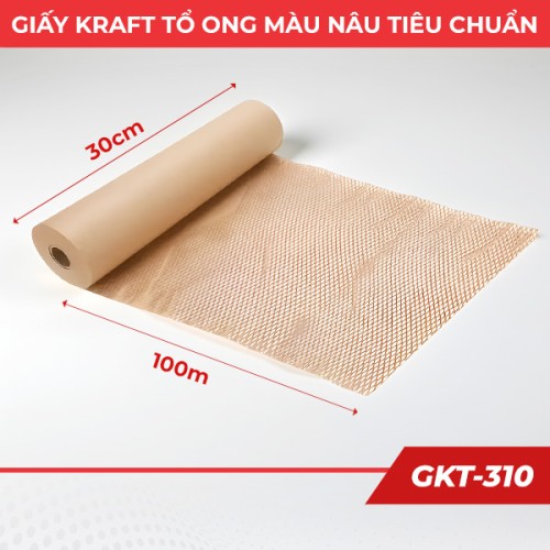 Giấy kraft tổ ong gói hàng loại tiêu chuẩn 30cm x 100m