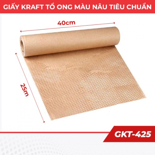 Giấy kraft tổ ong gói hàng loại tiêu chuẩn 40cm x 25m