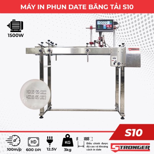 Máy in phun date băng tải S10