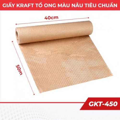 Giấy kraft tổ ong gói hàng loại tiêu chuẩn 40cm x 50m