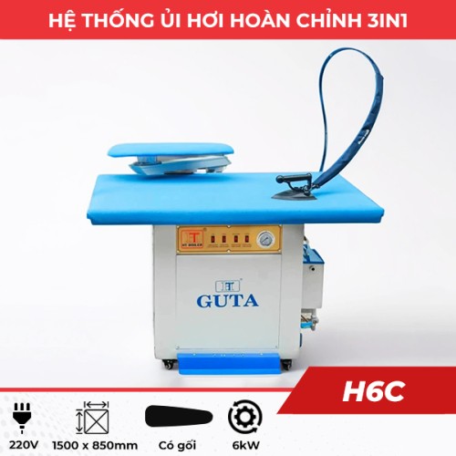 Hệ thống ủi hơi hoàn chỉnh 3in1 6kW (có gối)