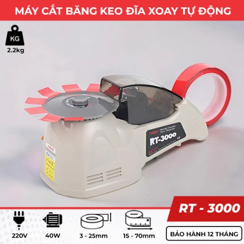 Máy cắt băng dính đĩa xoay tự động RT-3000