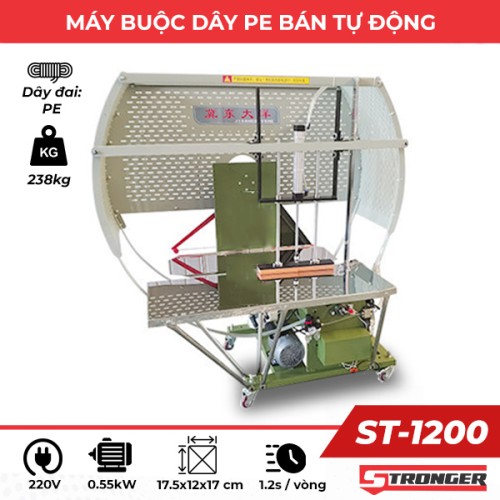 Máy cột dây mềm PE bán tự động ST-1200