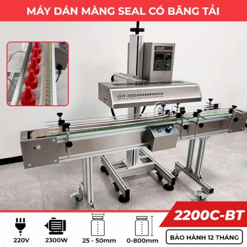 Máy dán màng seal băng tải tự động 2200C-BT