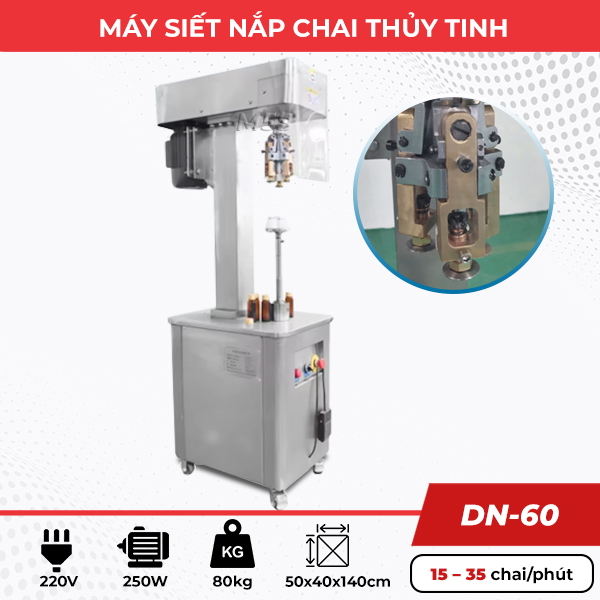 máy siết nắp chai thủy tinh DN-60