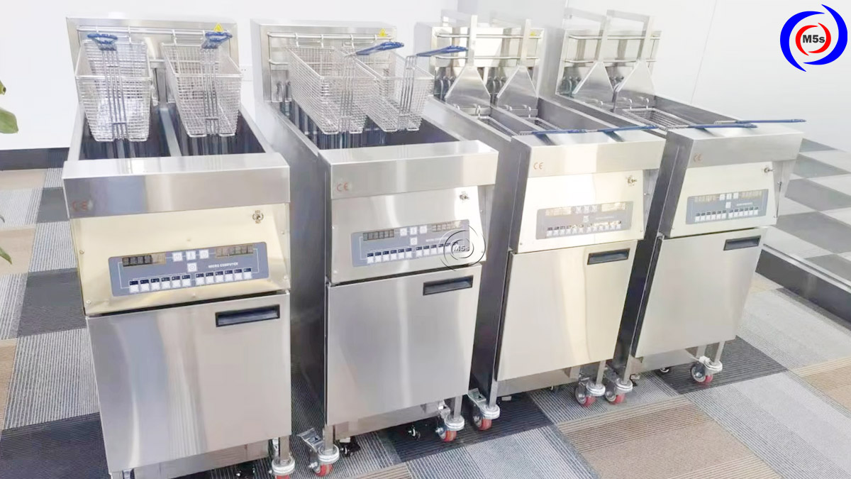 bếp chiên nhúng điện tại kho hàng