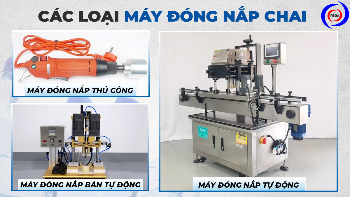 các loại máy đóng nắp chai