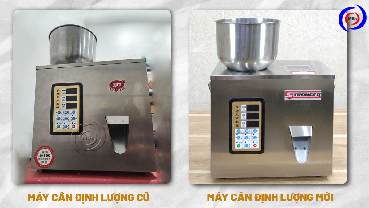 cân định lượng cũ và mới