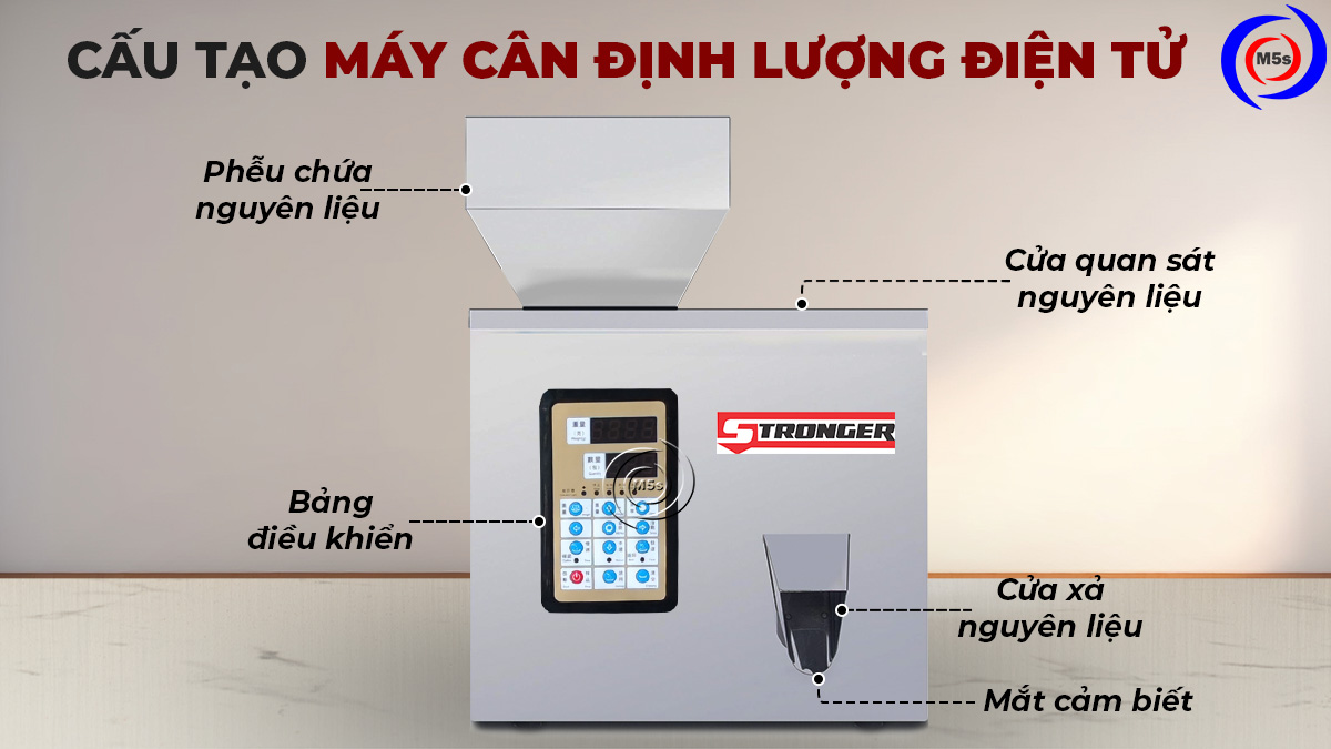 cấu tạo máy cân định lượng điện tử