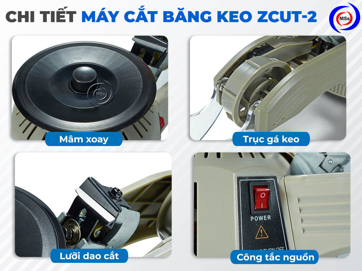 chi tiết máy cắt băng keo ZCUT-2