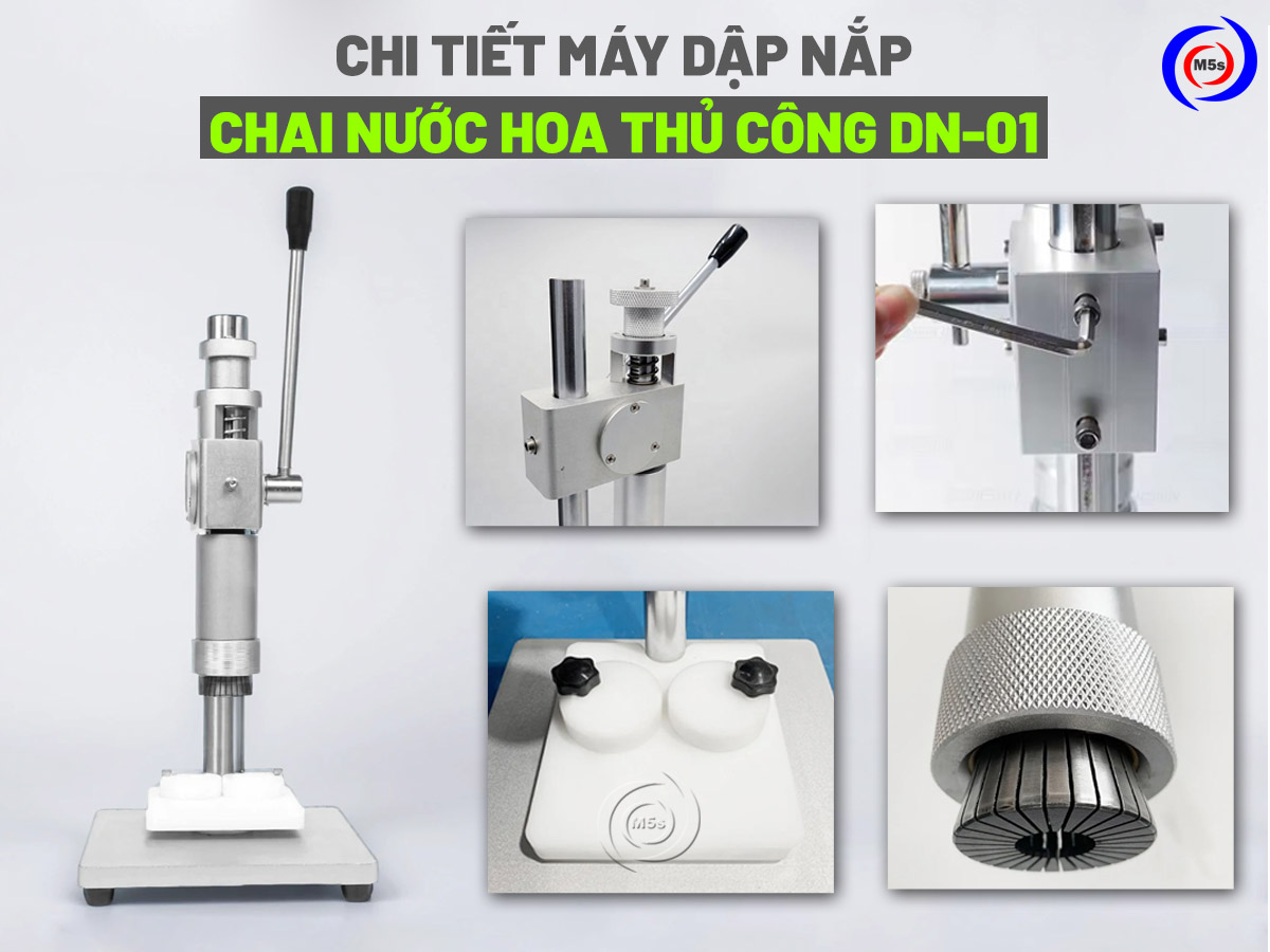 chi tiết máy dập nắp chai nước hoa DN-01