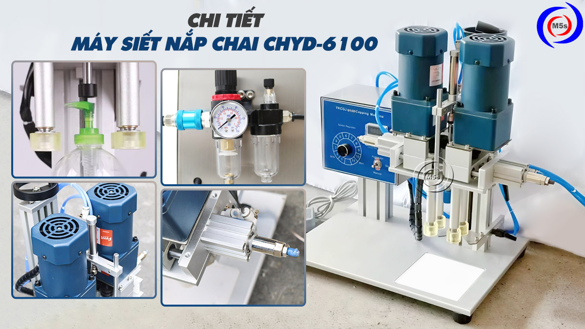 chi tiết máy siết nắp chai CHYD-6100