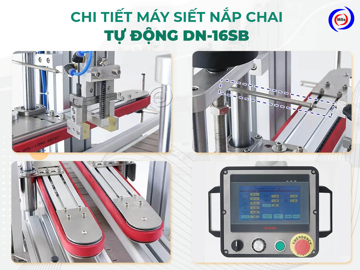 chi tiết máy đóng nắp chai tự động DN-16SB