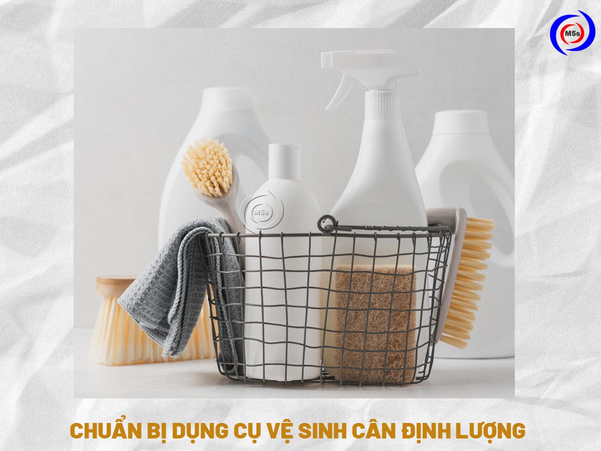 dụng cụ vệ sinh cân định lượng 
